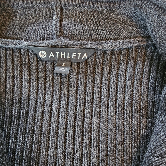 Athleta Sentinel Thermolite charcoal/Heather Grey zip cardigan coat - Picture 7 of 12